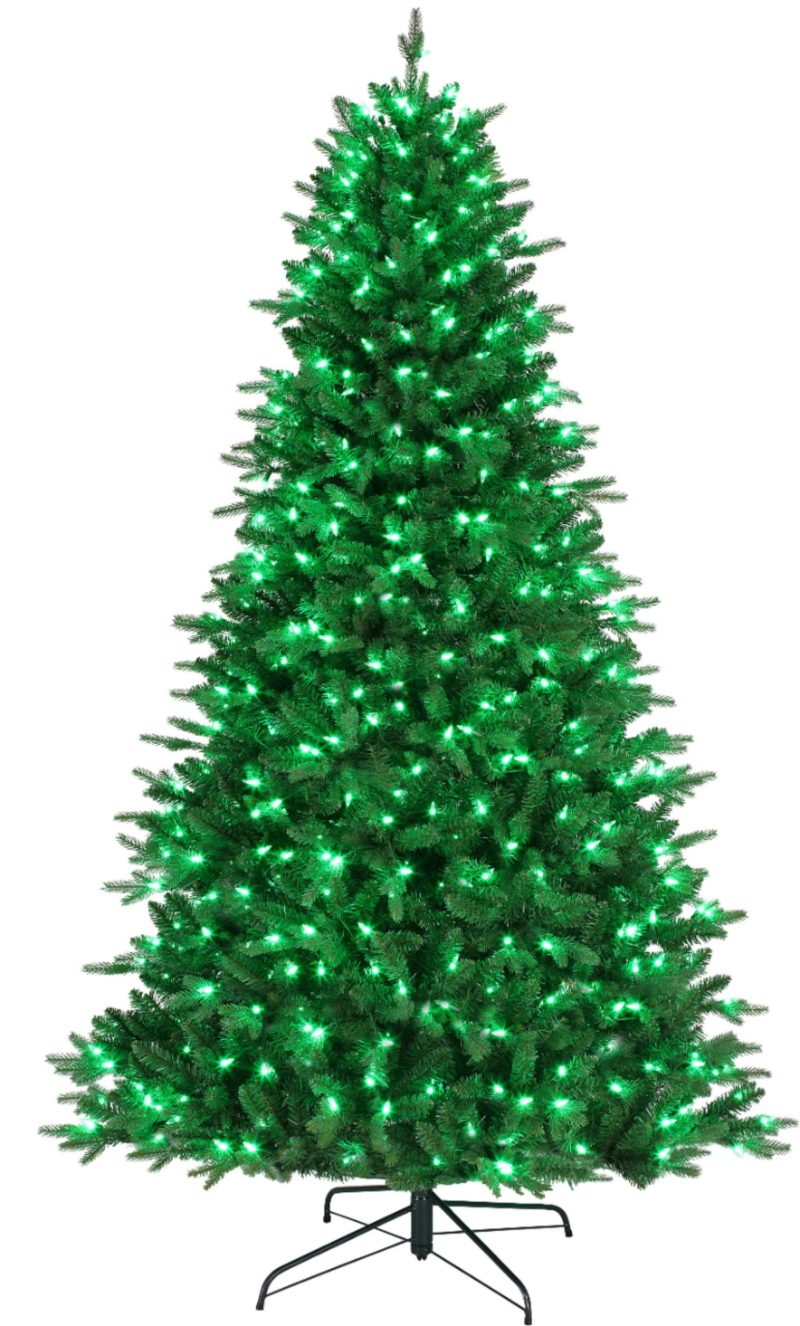 2 m vorbeleuchteter künstlicher Weihnachtsbaum, aktiviert durch Alexa