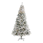 2,7 m Fraser beleuchteter künstlicher Weihnachtsbaum, klare Lichter