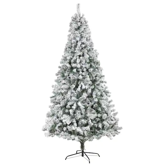 2,44 m Künstlicher Weihnachtsbaum aus beflockter Fichte von Rock Springs, unbeleuchtet