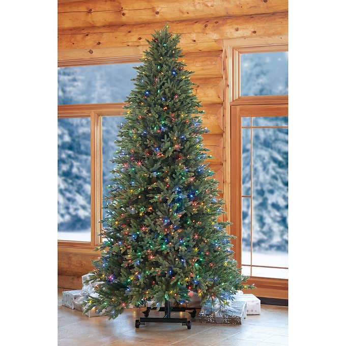 2,13 m – 2,74 m Verstellbarer Grow and Stow, Vorbeleuchteter Künstlicher LED-Weihnachtsbaum